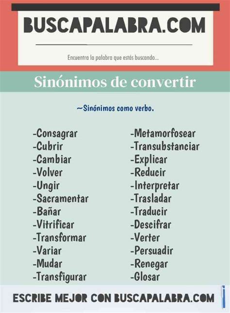 sinonimo de transformar|convertir sinónimos.